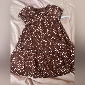 Carter's Chocolate Dress with Polka Dots